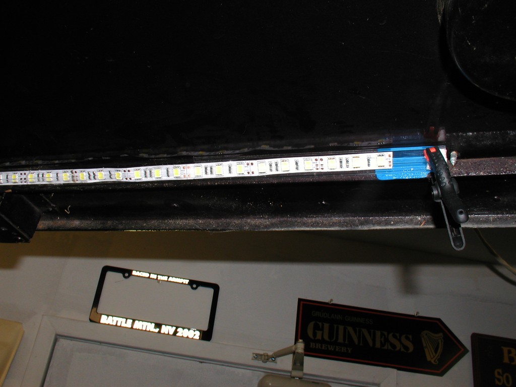 LED tube in place